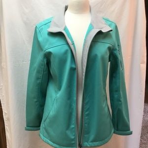 Lightweight Turquoise Jacket Water Repellent Large